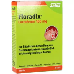 FLORADIX Lactoferrina 100 mg cápsulas, 30 unid