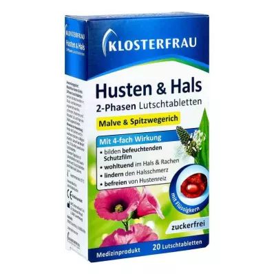 KLOSTERFRAU Pastilhas para a tosse & Pastilhas para a garganta, 20 unid KLOSTERFRAU Pastilhas para a tosse & Pastilhas para a garganta, 20 unid