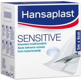 HANSAPLAST Emplastros sensíveis 6 cmx5 m rolo, 1 pc