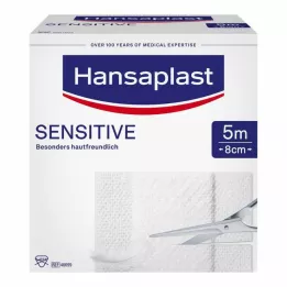 HANSAPLAST Emplastros sensíveis 8 cmx5 m rolo, 1 pc