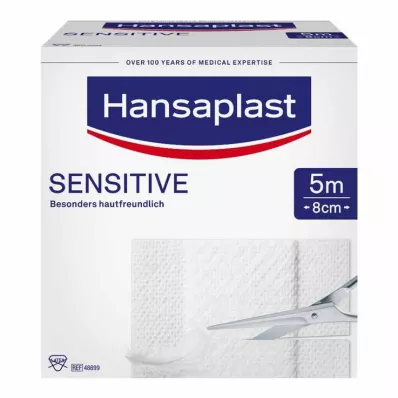 HANSAPLAST Emplastros sensíveis 8 cmx5 m rolo, 1 pc HANSAPLAST Emplastros sensíveis 8 cmx5 m rolo, 1 pc