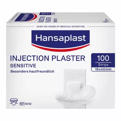 HANSAPLAST Pensos de injeção sensíveis 1,9x4 cm, 100 unid HANSAPLAST Pensos de injeção sensíveis 1,9x4 cm, 100 unid