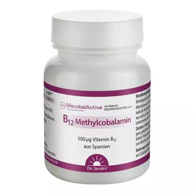 B12 METHYLCOBALAMIN Dr. Jacobs pastilhas, 60 unid