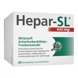 HEPAR-SL 640 mg comprimidos revestidos por película, 20 unidades