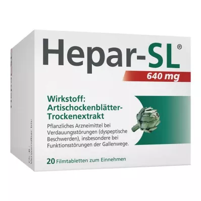 HEPAR-SL 640 mg comprimidos revestidos por película, 20 unidades HEPAR-SL 640 mg comprimidos revestidos por película, 20 unidades
