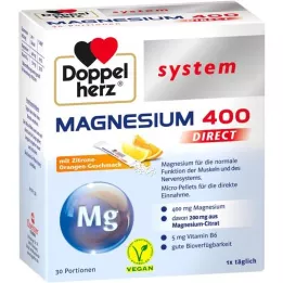 DOPPELHERZ Magnésio 400 DIRECT sistema Pellets, 30 pcs