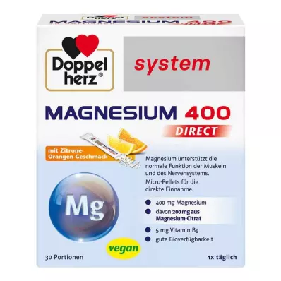 DOPPELHERZ Magnésio 400 DIRECT sistema Pellets, 30 pcs