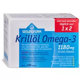 GESUNDFORM Cápsulas de óleo de krill 1180 mg Antártico, 120 unid