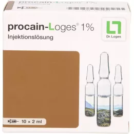 PROCAIN-Loges 1% solução injetável ampolas, 10X2 ml