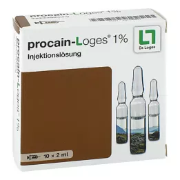 PROCAIN-Loges 1% solução injetável ampolas, 10X2 ml