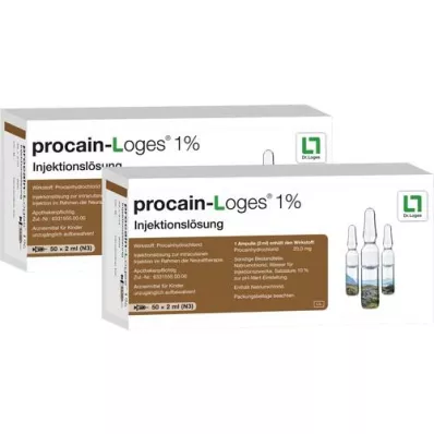 PROCAIN-Loges 1% solução injetável ampolas, 100X2 ml