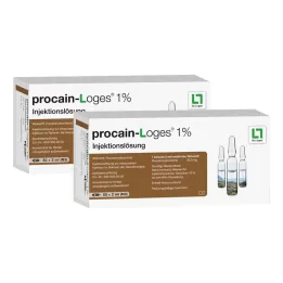 PROCAIN-Loges 1% solução injetável ampolas, 100X2 ml
