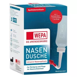WEPA Duche nasal com 10x2,95 g de sal para lavagem nasal, 1 P