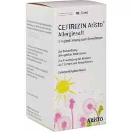 CETIRIZIN Aristo allergy juice 1 mg/ml solução oral, 75 ml