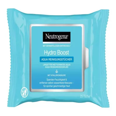 NEUTROGENA Toalhetes de limpeza Hydro Boost Aqua, 25 unidades