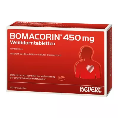 BOMACORIN Comprimidos de espinheiro de 450 mg, 100 unidades BOMACORIN Comprimidos de espinheiro de 450 mg, 100 unidades