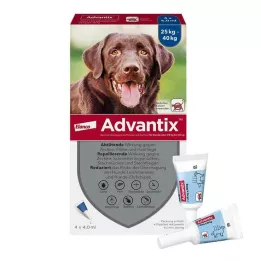 ADVANTIX Solução para aplicação pontual em cães de 25-40 kg, 4X4,0 ml