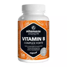 VITAMIN B COMPLEX comprimidos veganos de dose extra elevada, 120 unidades
