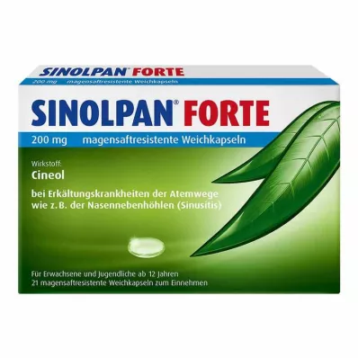 SINOLPAN® FORTE cápsulas moles de 200 mg, 21 unidades