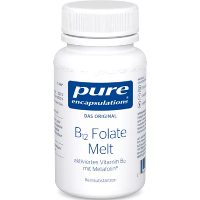 PURE ENCAPSULATIONS Pastilhas B12 Folate melt, 90 unidades