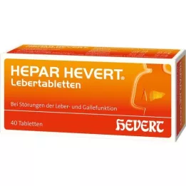 HEPAR HEVERT Comprimidos para o fígado, 40 unidades