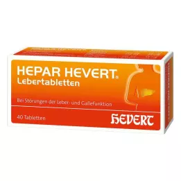 HEPAR HEVERT Comprimidos para o fígado, 40 unidades