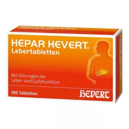 HEPAR HEVERT Comprimidos para o fígado, 100 unidades