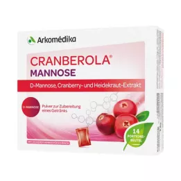 Pó de manose de cranberola para solução oral à base de ervas, 14X4 g