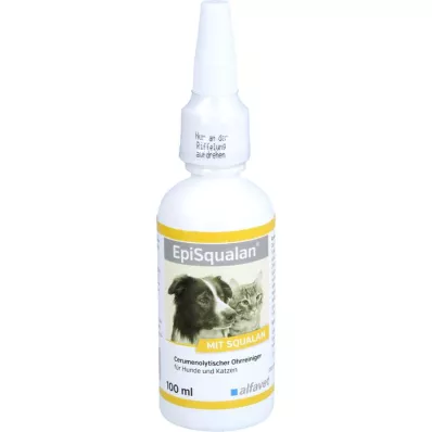 EPISQUALAN Limpa-ouvidos para cães/gatos, 1X100 ml