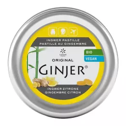 INGWER GINJER Pastilhas de limão biológico, 40 g