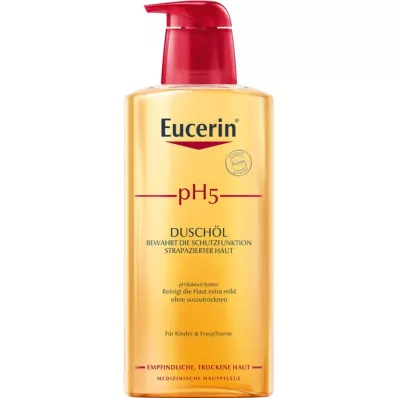 EUCERIN Óleo de duche pH5 para peles sensíveis com bomba, 400 ml