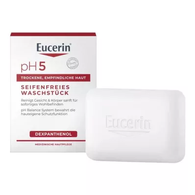 Eucerin pH5 sabonete em barra sem sabão para pele sensível, 100 g