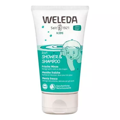 Weleda Kids 2in1 Shower & Shampoo Menta Fresca (150 ml) Weleda Kids 2in1 Shower & Shampoo Menta Fresca (150 ml)