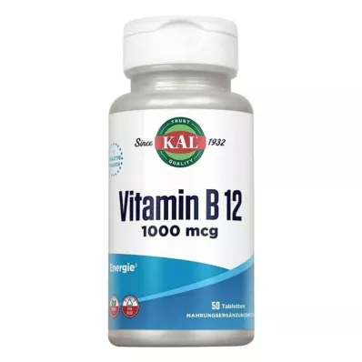 KAL Comprimidos de vitamina B12 1000 mcg (50 peças) KAL Comprimidos de vitamina B12 1000 mcg (50 peças)