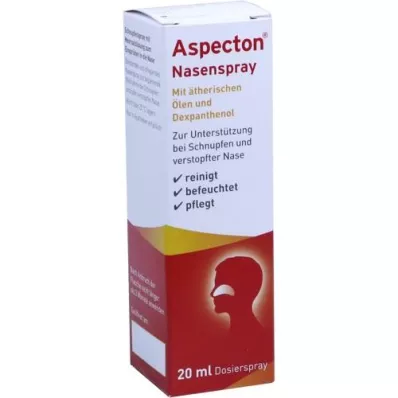 ASPECTON Spray nasal corresponde a solução salina a 1,5%, 20 ml