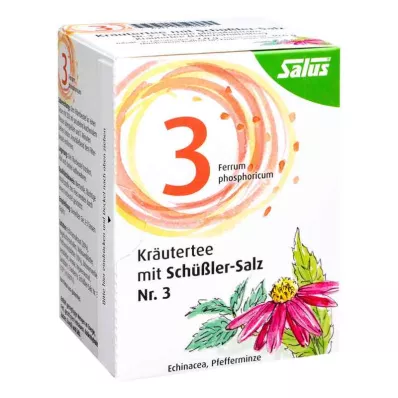 Chá de ervas com sal Schüssler número 3 Salus Fbtl.(15 peças) Chá de ervas com sal Schüssler número 3 Salus Fbtl.(15 peças)