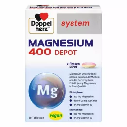 DOPPELHERZ Magnésio 400 Depot sistema Comprimidos, 60 Cápsulas