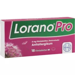 LORANOPRO Comprimidos revestidos por película de 5 mg, 18 unidades