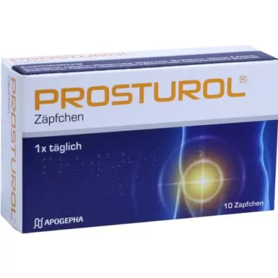 PROSTUROL Supositórios, 10 pcs