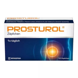 PROSTUROL Supositórios, 10 pcs