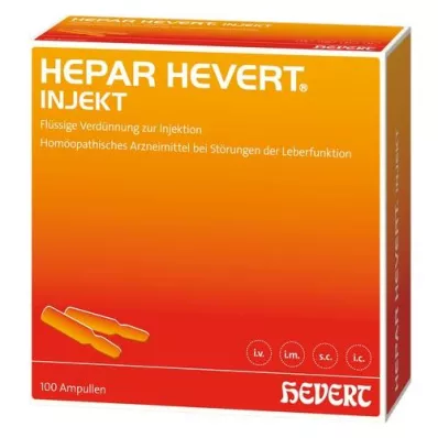 HEPAR HEVERT Ampolas de injeção, 100X2 ml