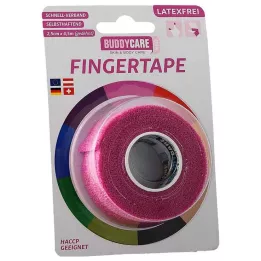 FINGERTAPE sem látex BUDDYCARE MED cor-de-rosa, 1 unidade
