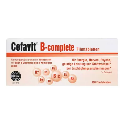 CEFAVIT B-complete comprimidos revestidos por película, 100 unidades CEFAVIT B-complete comprimidos revestidos por película, 100 unidades