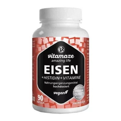 EISEN 20 mg+Histidina+Vitaminas C/B9/B12 Cápsulas, 90 Cápsulas EISEN 20 mg+Histidina+Vitaminas C/B9/B12 Cápsulas, 90 Cápsulas