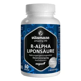 R-ALPHA-LIPONSÄURE Cápsulas veganas de dose elevada de 200 mg, 60 unid