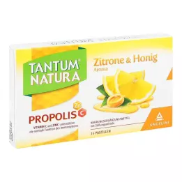 TANTUM NATURA Própolis com limão &amp; Sabor a mel, 15 unid
