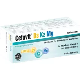 CEFAVIT D3 K2 Mg 2.000 U.I. cápsulas duras, 60 unid