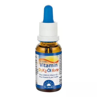 VITAMIN D3K2 óleo forte gotas, 20 ml
