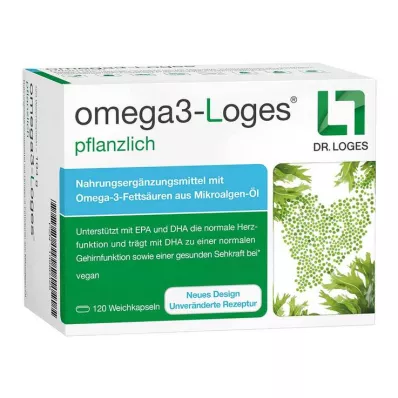 OMEGA3-Loges cápsulas vegetais, 120 Cápsulas