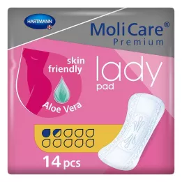 Almofada feminina Molicare Premium 1,5 gotas (14 peças)